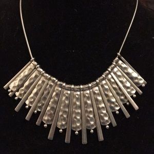 Silvertone 18-20” beaded necklace